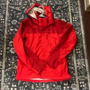 Marmot Jacket Womens Red Rain Coat Membrain Hiking Outdoor